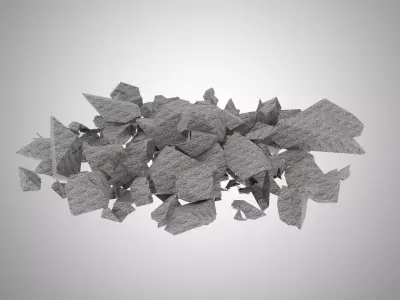 Storm Grey Rock 3D model