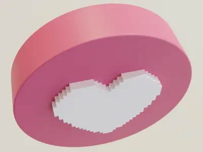 Heart Cartoon 3D model