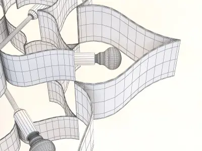 Grand Lotus Chandelier 3D model