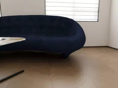 Modern Cozy Reading Nook 3D model