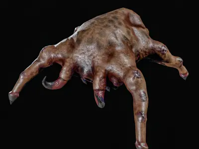 Alean 2 Types Low-poly 3D model