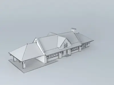 Wausau depot House Free 3D model