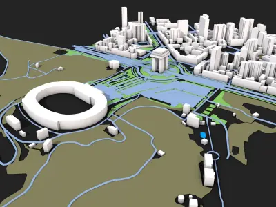 City 9 3D model