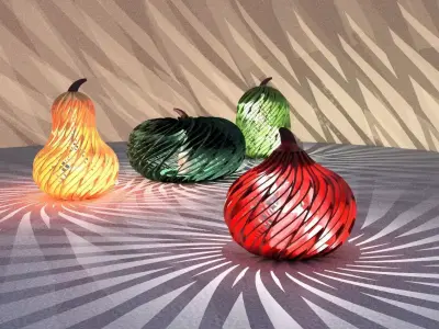 Pumpkin light Double Swirl 3D print model