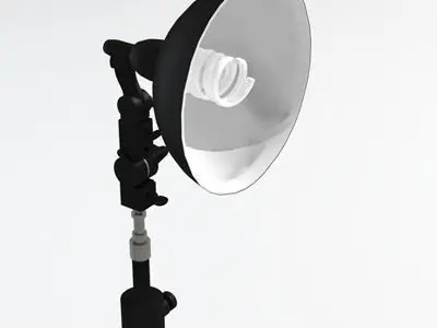 Light umbrella and lamp holder 3D model