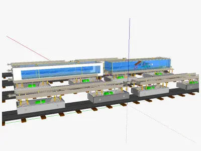 Modular train IC 3D model
