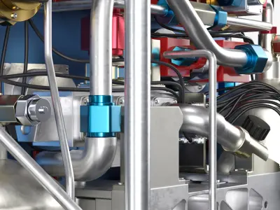  Astronaut Space Suit Backpack Equipment Metallic Blue 