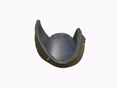 SciFi Pirate Hat A01 - Futuristic Character Design Low-poly 3D model