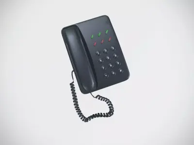 Telephone Low-poly 3D model
