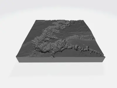 GRAND CANYON - USA - 3D MAP 3D print model