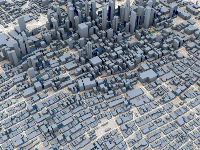 Los Angeles City United States 3D model