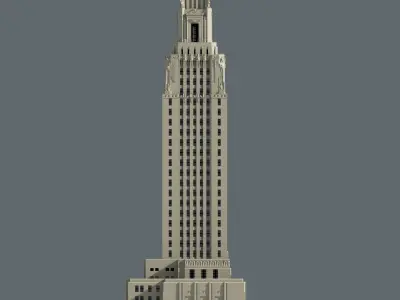 Louisiana State Capitol 3D print model