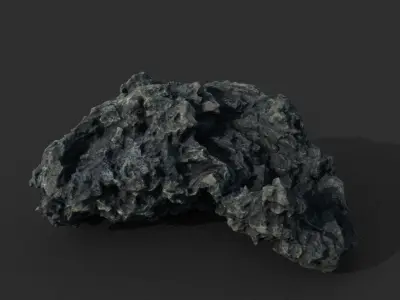 Low poly Lava Rock Photogrammetry 220723 - Ultra HD 16K Textures Low-poly 3D model