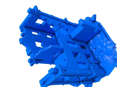 Gothic Ruins -  ruined buildings  3D print model