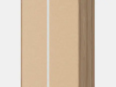 VILHATTEN Wardrobe with 2 doors and 2 drawers Low-poly 3D model
