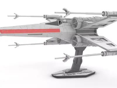 X-wing STAR WARS  3D print model