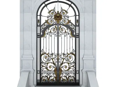 Entry door gate  3D model