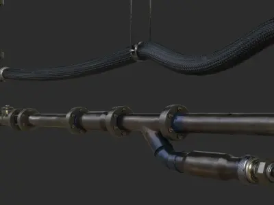 Modular Pipes - Sci-Fi Collection 3D Model Pack
