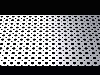 Perforated panel with 24 percent opening 25O143 3D model