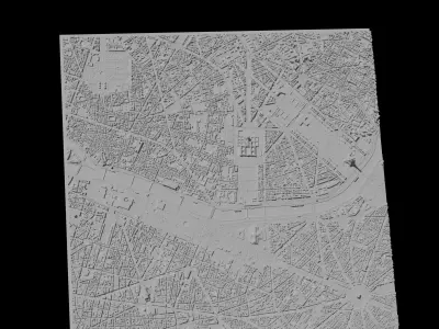 Paris 3D Printing stl file 3D Model of Paris 3D print model