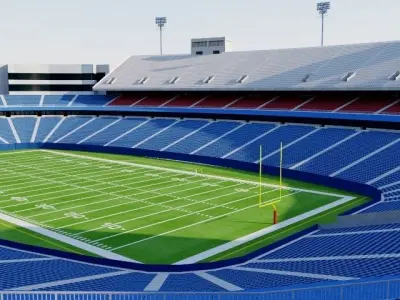 New Era Field - New York Low-poly 3D model