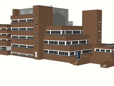Croydon Police Station Metropolitan PD Low-poly 3D model