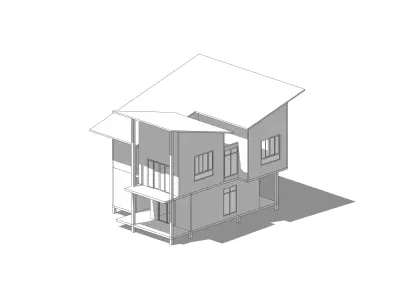 2 Floor House A1 3D model