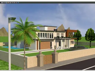 4bhk villa 3D model