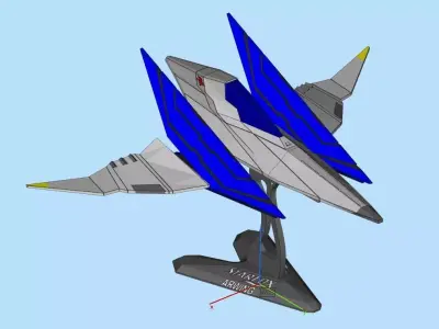 Star Fox spaceship 3D print model