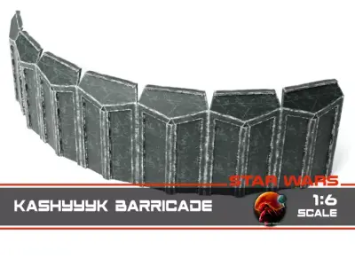 Kashyyyk barricade 1-6 scale Hottoys  3D print model