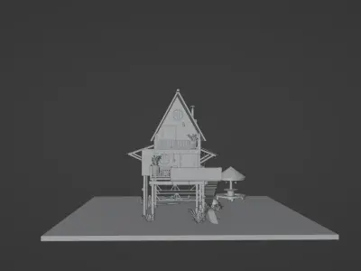 Jungle Pent House 3D model