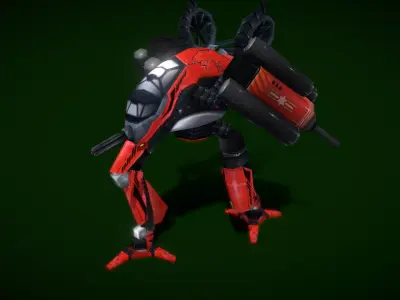 V5 Robots HCL Low-poly 3D model