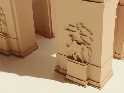 Arc de Triomphe 3D print model