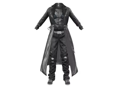 Urban Agent Full Outfit Low-poly 3D model