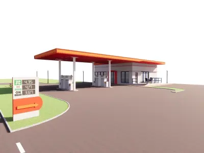 Gas Station5 3D model