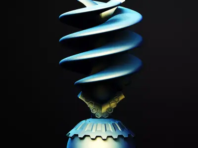 The Helix Valut Building Scifi 3D Printable STL File 3D print model