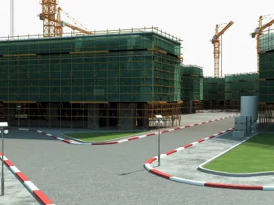 Construction site 3D model