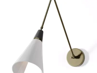 Style Circle Wall Lamp 3D model