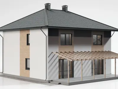Townhouse house 3D model
