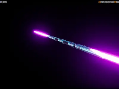 Lightsaber light saber Free 3D model