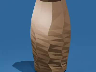 Faceted Cup Vase  3D print model