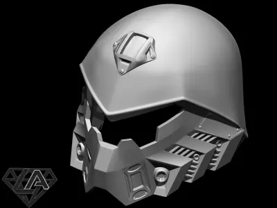 SCI-FI Tactic Roach custom helmet 3D print model