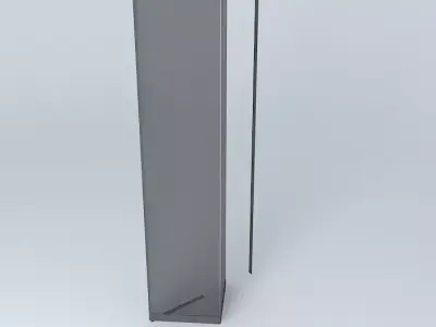 folded glass door Free 3D model