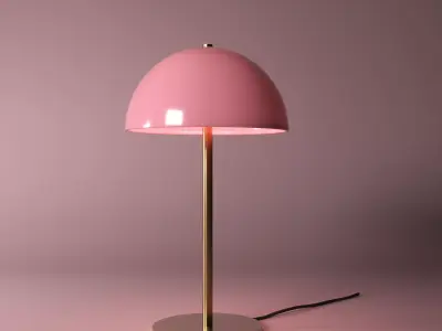 Train Head Table Lamp 3D model