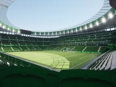 ESTADIO BENITO VILLAMARIN REFORMADO SKETCHUP TWINMOTION  3D model