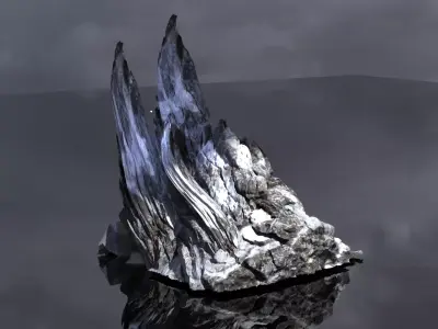 Ice Panicle rock 3D model