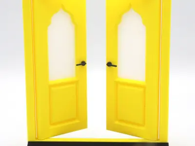 Functional Double Door style 8 multi-color and multi-material  3D print model purchase