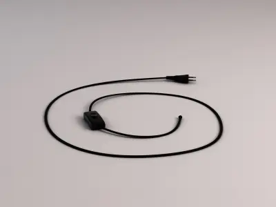 LAMPE CABLE---Rectangular switch Free 3D model