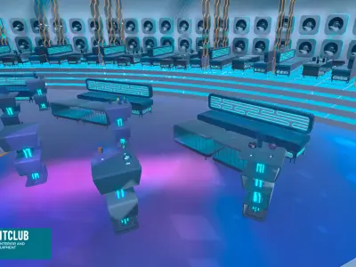 Nightclub modern interior 3D model