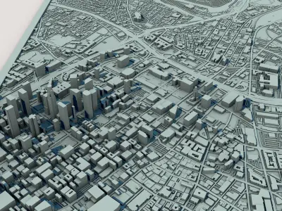 Los Angeles California United States 3D print model